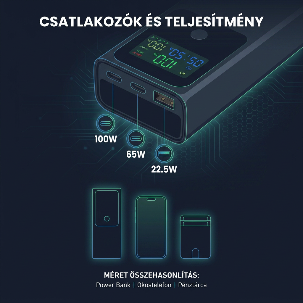Power bank 20000 mAh UNIVERZÁLIS kompatibilitás